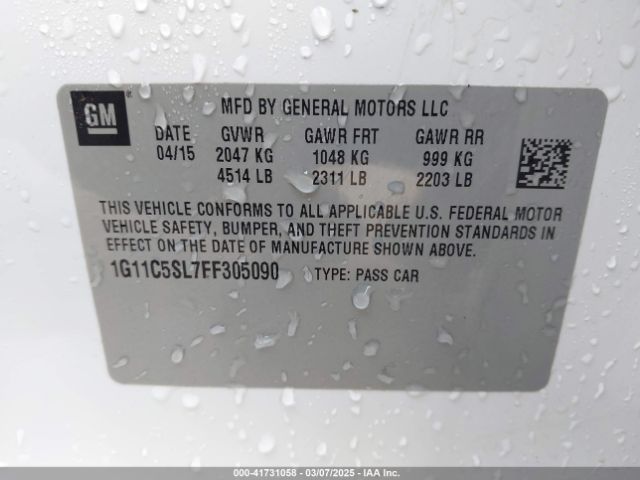 1G11C5SL7FF305090 Chevrolet MALIBU 1LT