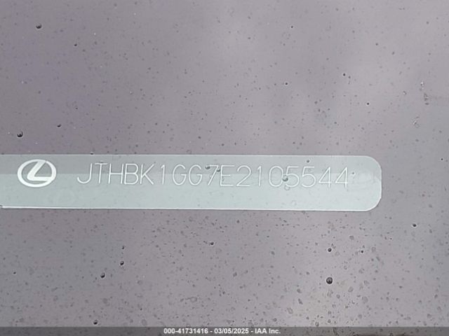 JTHBK1GG7E2105544 Lexus ES 350