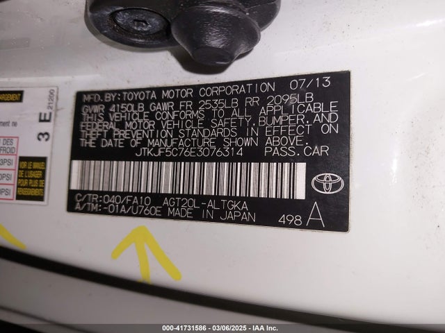 Scion 2ar-fe 2014 JTKJF5C76E3076314 Image 9