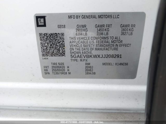 5GAEVBKWXJJ208291 Buick Enclave Premium