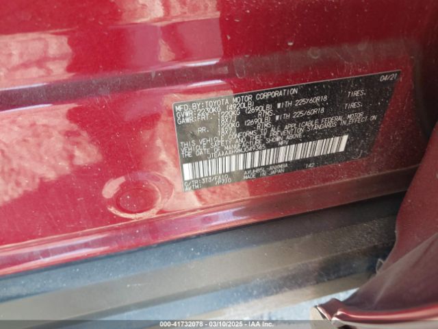 JTEAAAAH9MJ049365 Toyota VENZA LE