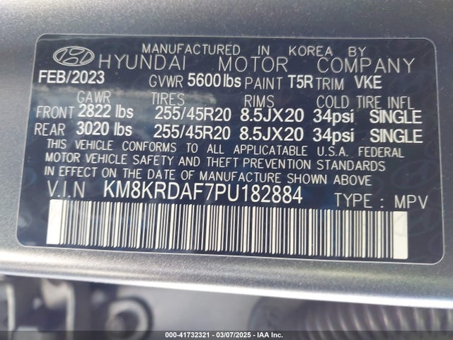 Hyundai Ioniq 5 Limited 2023 KM8KRDAF7PU182884 Image 9