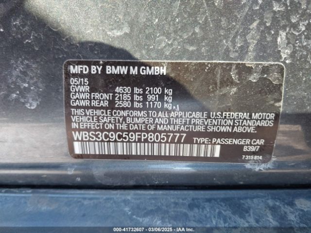 WBS3C9C59FP805777 BMW M3
