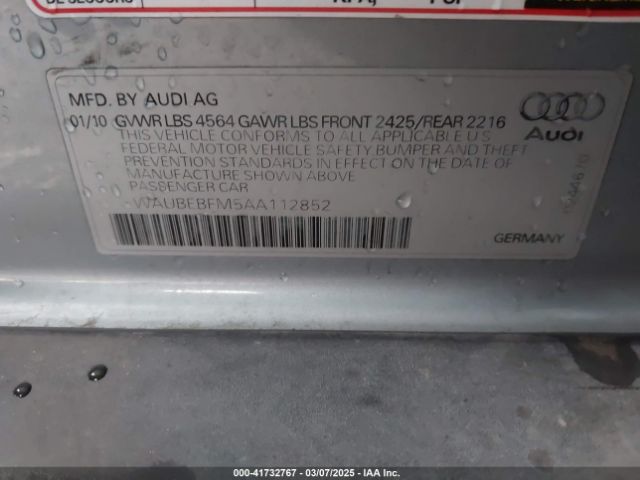 2010 AUDI A3 WAUBEBFM5AA112852 Photo 8