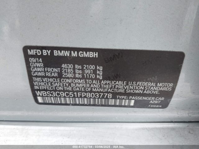 WBS3C9C51FP803778 BMW M3