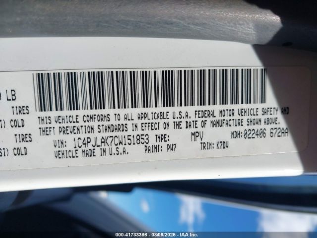 2012 JEEP LIBERTY 1C4PJLAK7CW151853 Photo 8
