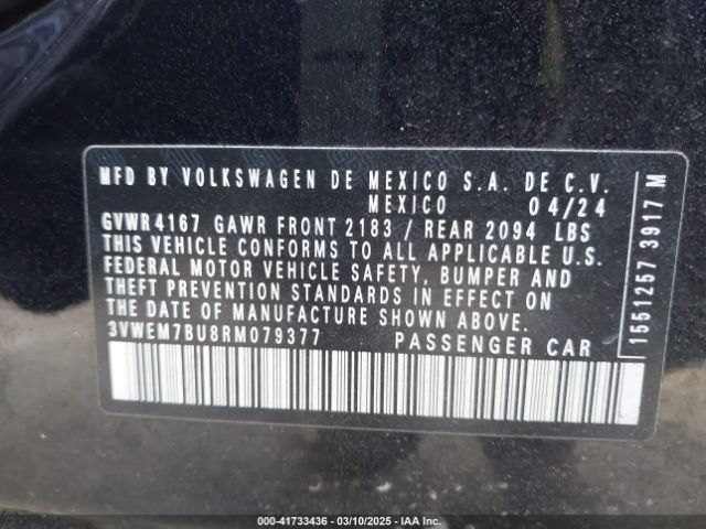 3VWEM7BU8RM079377 Volkswagen Jetta 1.5t Se