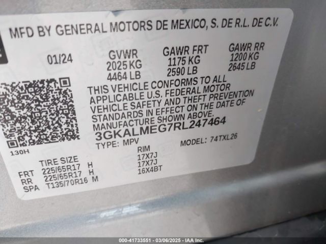 3GKALMEG7RL247464 GMC Terrain Fwd Sle