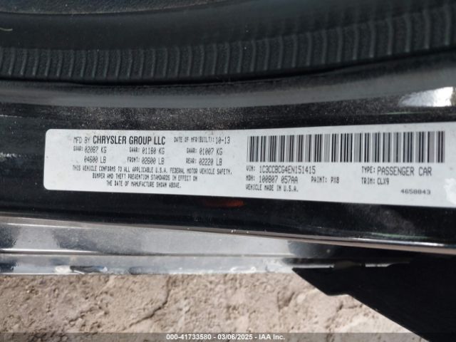 2014 CHRYSLER 200 1C3CCBCG4EN151415 Photo 8