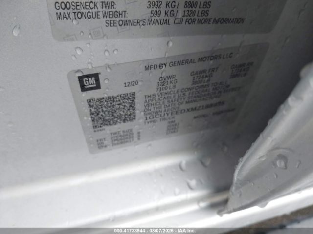 1GCUYEEDXMZ188935 Chevrolet Silverado 1500 4wd  Short Bed Rst