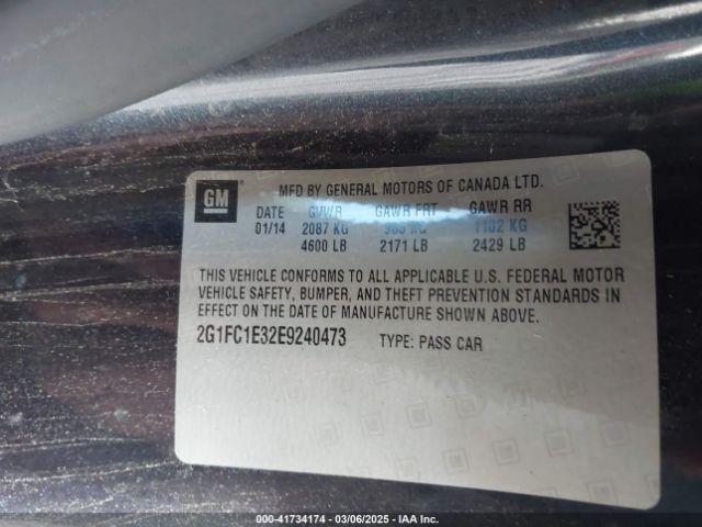 2G1FC1E32E9240473 Chevrolet Camaro 2lt