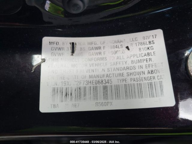 19XFC2F73HE068345 Honda CIVIC EX