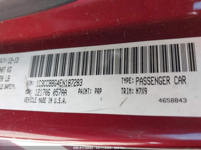 2014 CHRYSLER 200 1C3CCBBG4EN187283 Photo 8