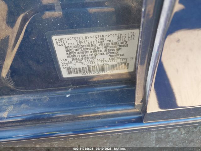 3N1AB7AP1GY219667 Nissan SENTRA SV