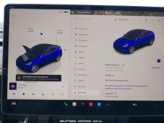 7SAYGDEE4RA247417 Tesla Model Y Long Range Dual Motor All-wheel Drive