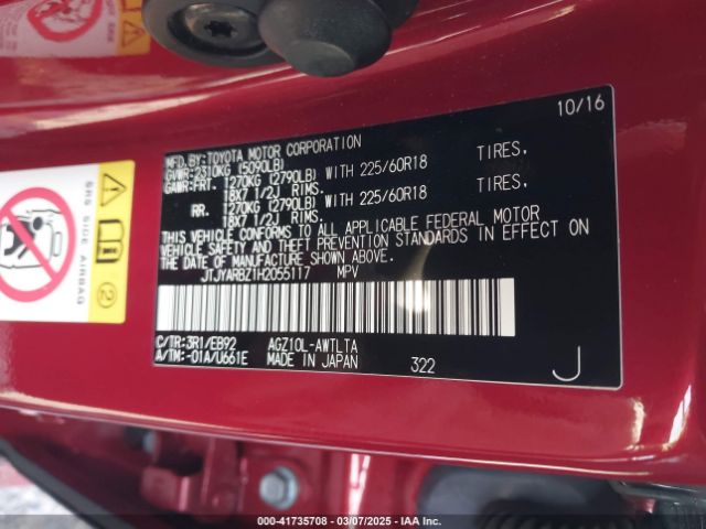 JTJYARBZ1H2055117 Lexus Nx 200t F Sport