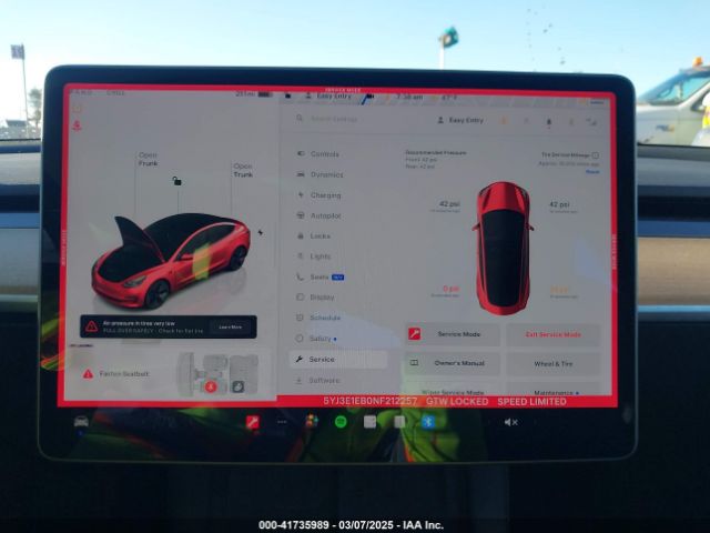 5YJ3E1EB0NF212257 Tesla Model 3 Long Range Dual Motor All-wheel Drive