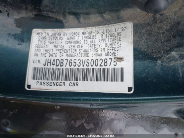 1997 ACURA INTEGRA JH4DB7653VS002875 Photo 8