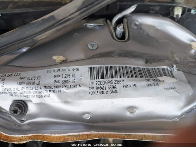 Chrysler 300 300s 2016 2C3CCAGG0GH239071 Image 9