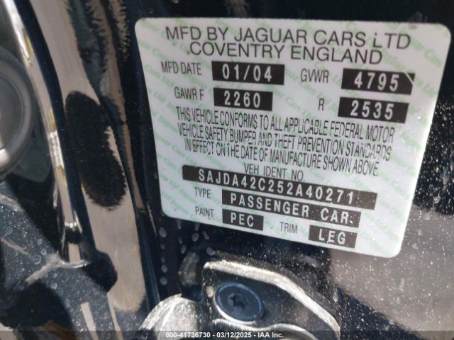 2005 JAGUAR XK8 SAJDA42C252A40271 Photo 8