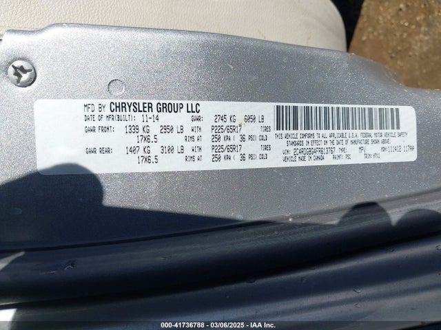 2C4RDGBG4FR613767 Dodge Grand Caravan Se