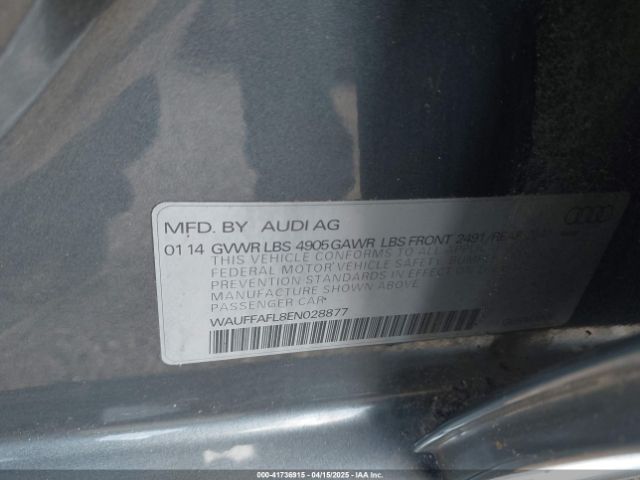 WAUFFAFL8EN028877 Audi A4 2.0t Premium