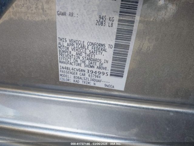 2024 NISSAN ALTIMA 1N4BL4CV6RN394995 Photo 8