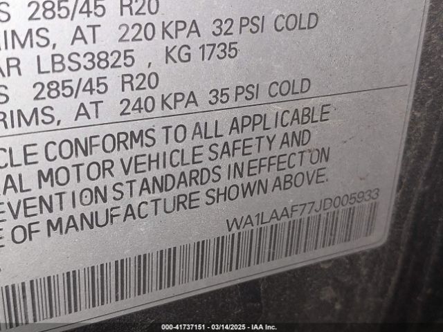 2018 AUDI Q7 WA1LAAF77JD005933 Photo 8