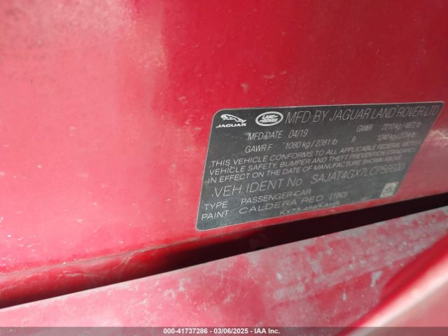 2020 JAGUAR XE SAJAT4GX7LCP56600 Photo 8