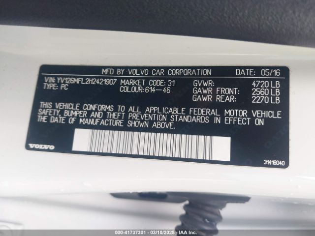 YV126MFL2H2421907 Volvo S60 T5 Dynamic
