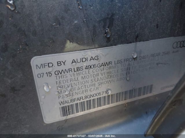 WAUBFAFL8GN005715 Audi A4 2.0t Premium