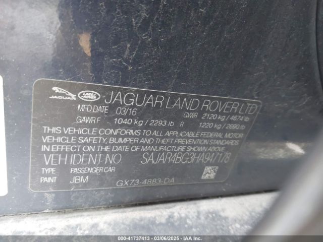SAJAR4BG3HA947178 Jaguar Xe 25t