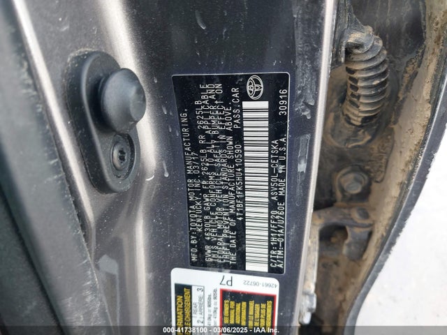 4T1BF1FK5HU410590 Toyota CAMRY SE