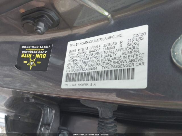 2020 ACURA TLX 19UUB2F62LA004554 Photo 8