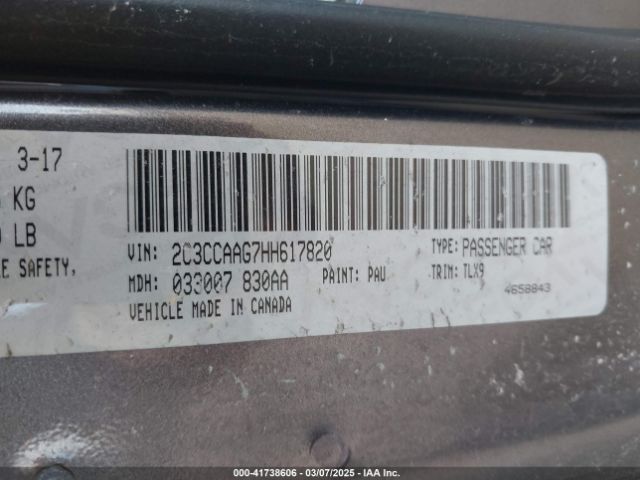 2C3CCAAG7HH617820 Chrysler 300 Limited