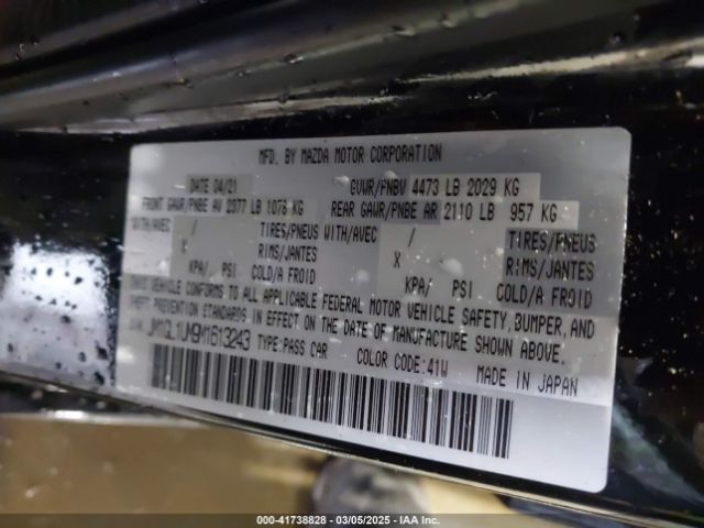 JM1GL1UM9M1613243 Mazda Mazda6 Sport