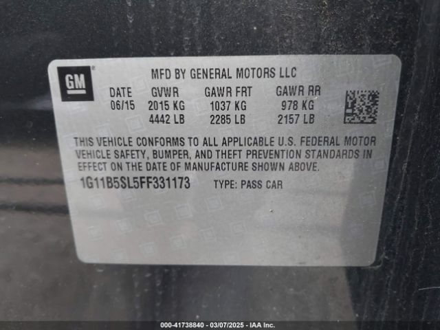 1G11B5SL5FF331173 Chevrolet MALIBU LS