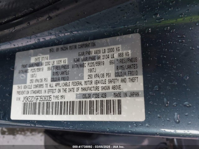 Mazda Cx-5 Grand Touring 2015 JM3KE2DY9F0508005 Image 9