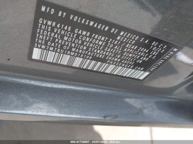 3VW7M7BU1RM019109 Volkswagen Jetta 1.5t Se