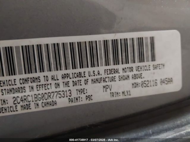 2013 CHRYSLER TOWN & COUNTRY 2C4RC1BG0DR775313 Photo 8