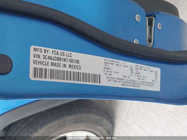 3C4NJDBB1NT165106 Jeep Compass Latitude 4x4