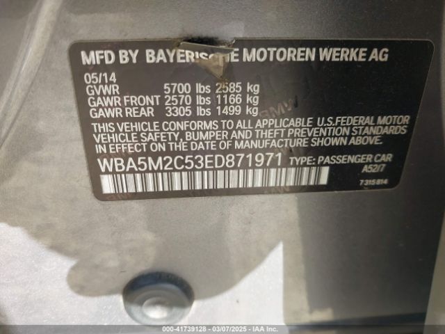 WBA5M2C53ED871971 BMW 535i Gran Turismo
