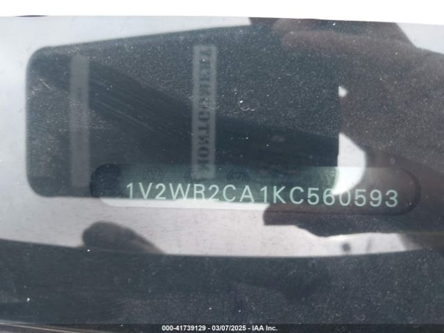 1V2WR2CA1KC560593 Volkswagen Atlas 3.6l V6 Se W/technology