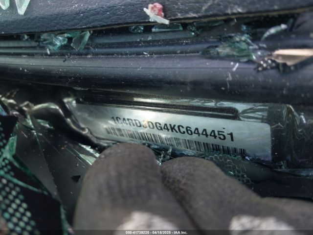 1C4RDJDG4KC644451 Dodge Durango Gt Plus Awd