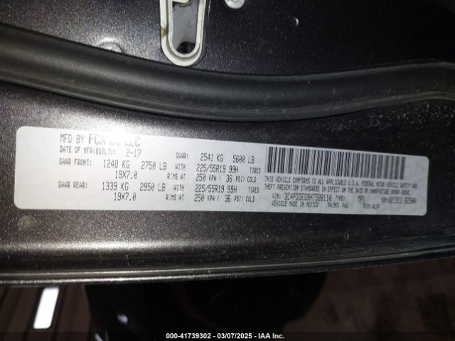3C4PDDEG9HT588110 Dodge Journey Gt Awd