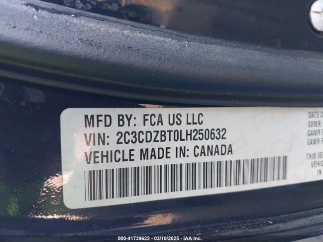 2C3CDZBT0LH250632 Dodge Challenger R/t