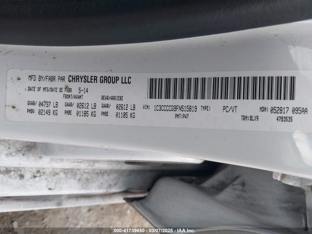 Chrysler 2015 2015 1C3CCCCG9FN515819 Image 9