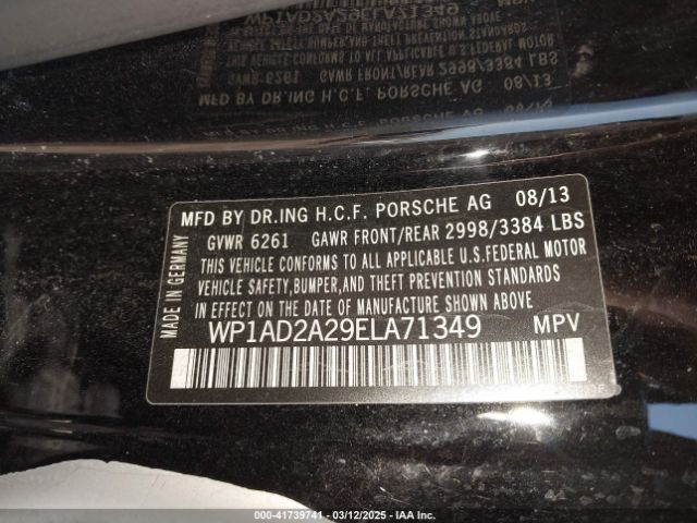 WP1AD2A29ELA71349 Porsche Cayenne Gts