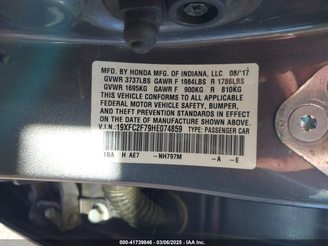 19XFC2F79HE074859 Honda CIVIC EX
