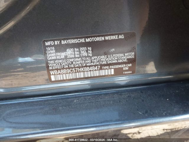 WBA8B9C57HK884847 BMW 330I